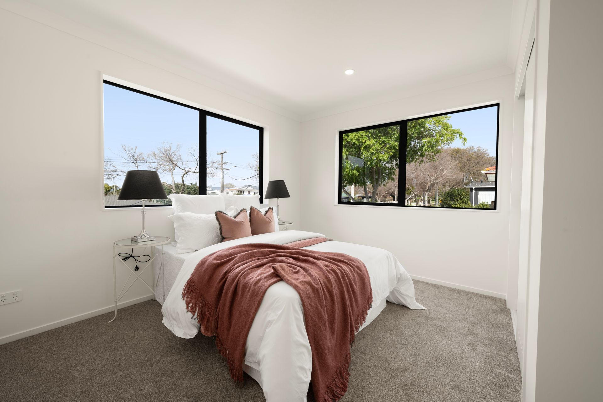 Bedroom within a completed 166 Princes Street East home