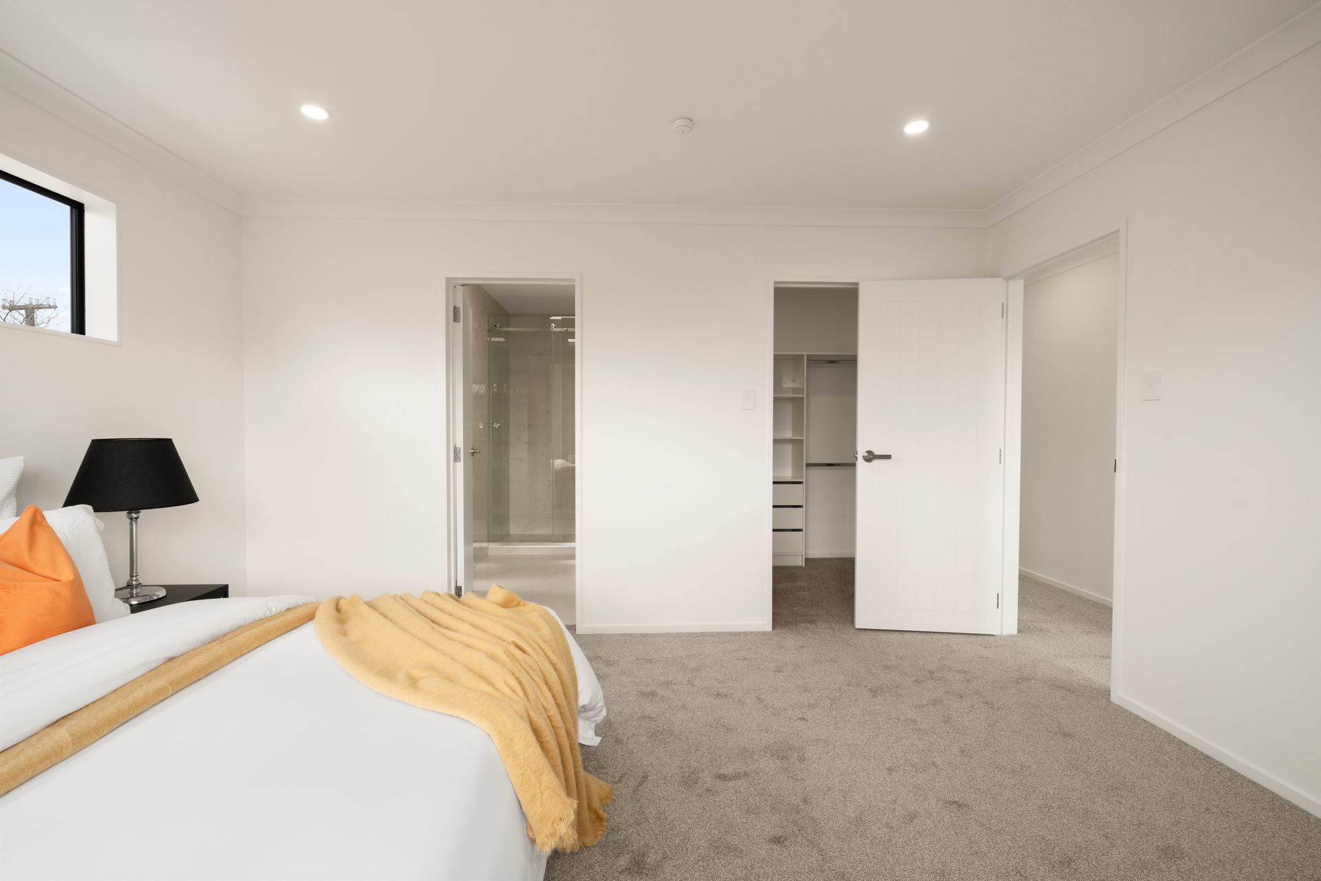 Principal bedroom with built-in storage