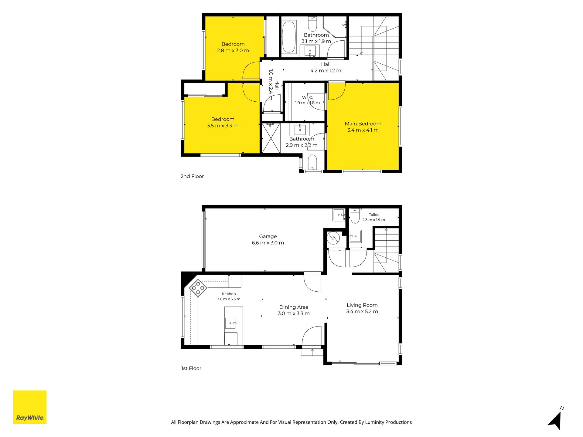 Floor plan for a 166 Princes Street East townhouse