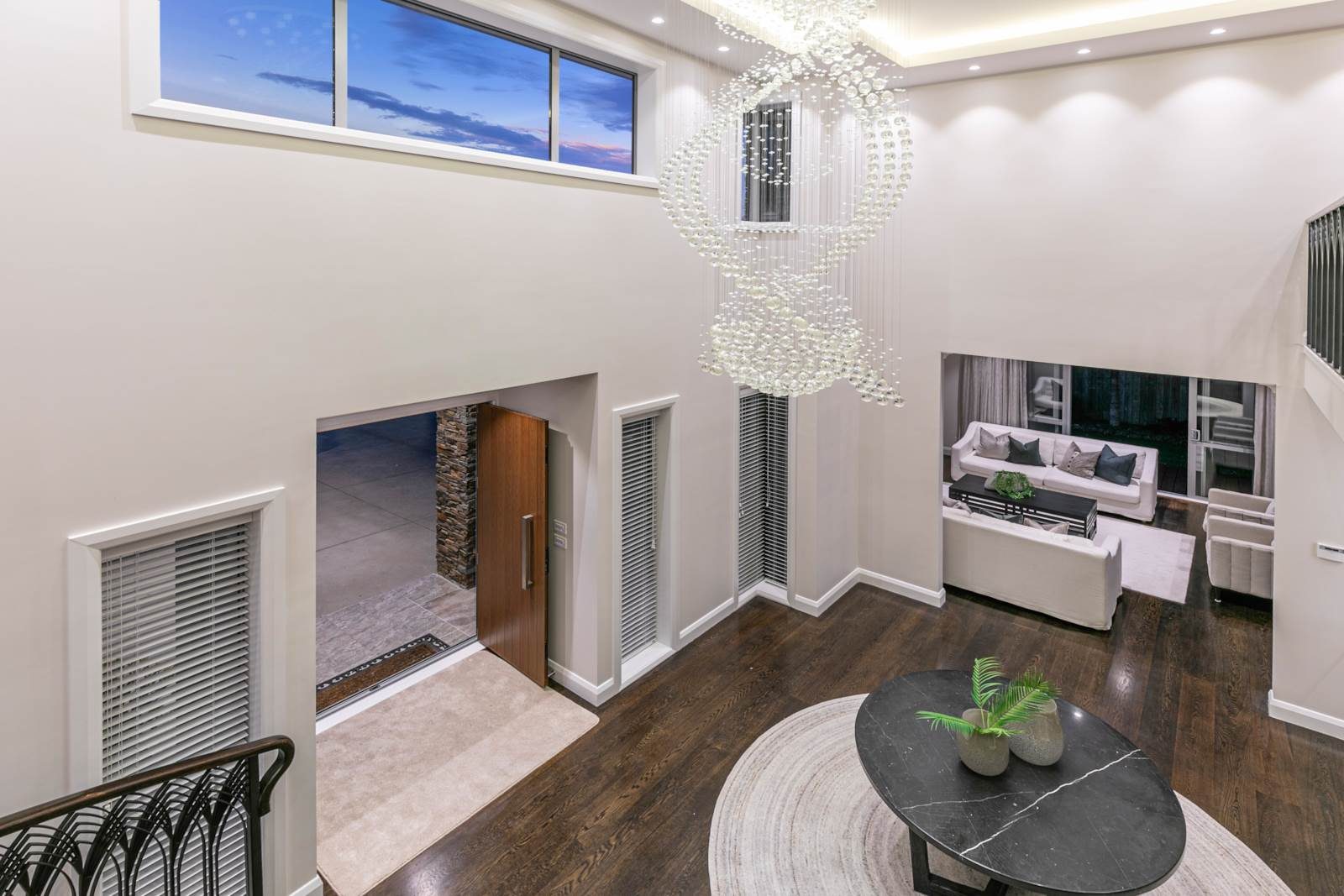 Stair hall and upper landing within the home