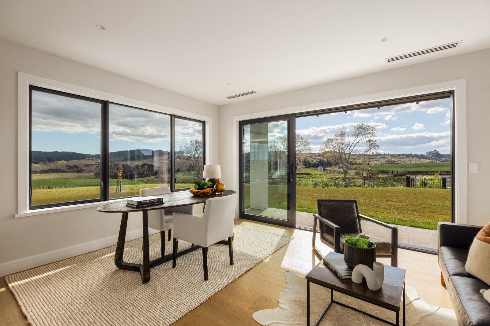 Quiet room with views over the rural setting