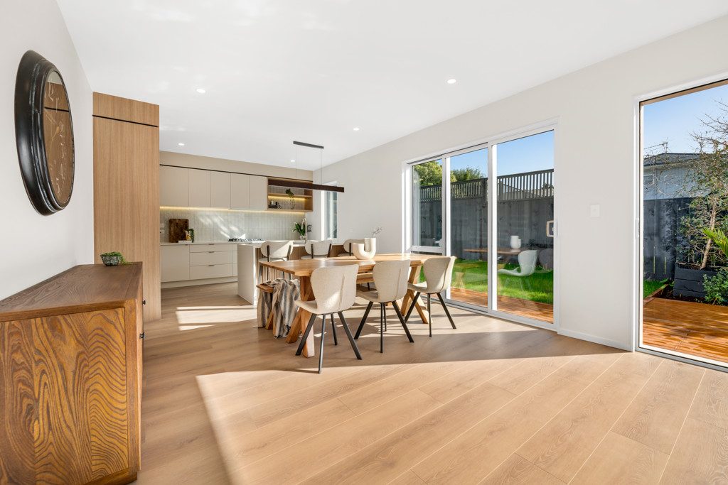 Dining and kitchen beside the garden
