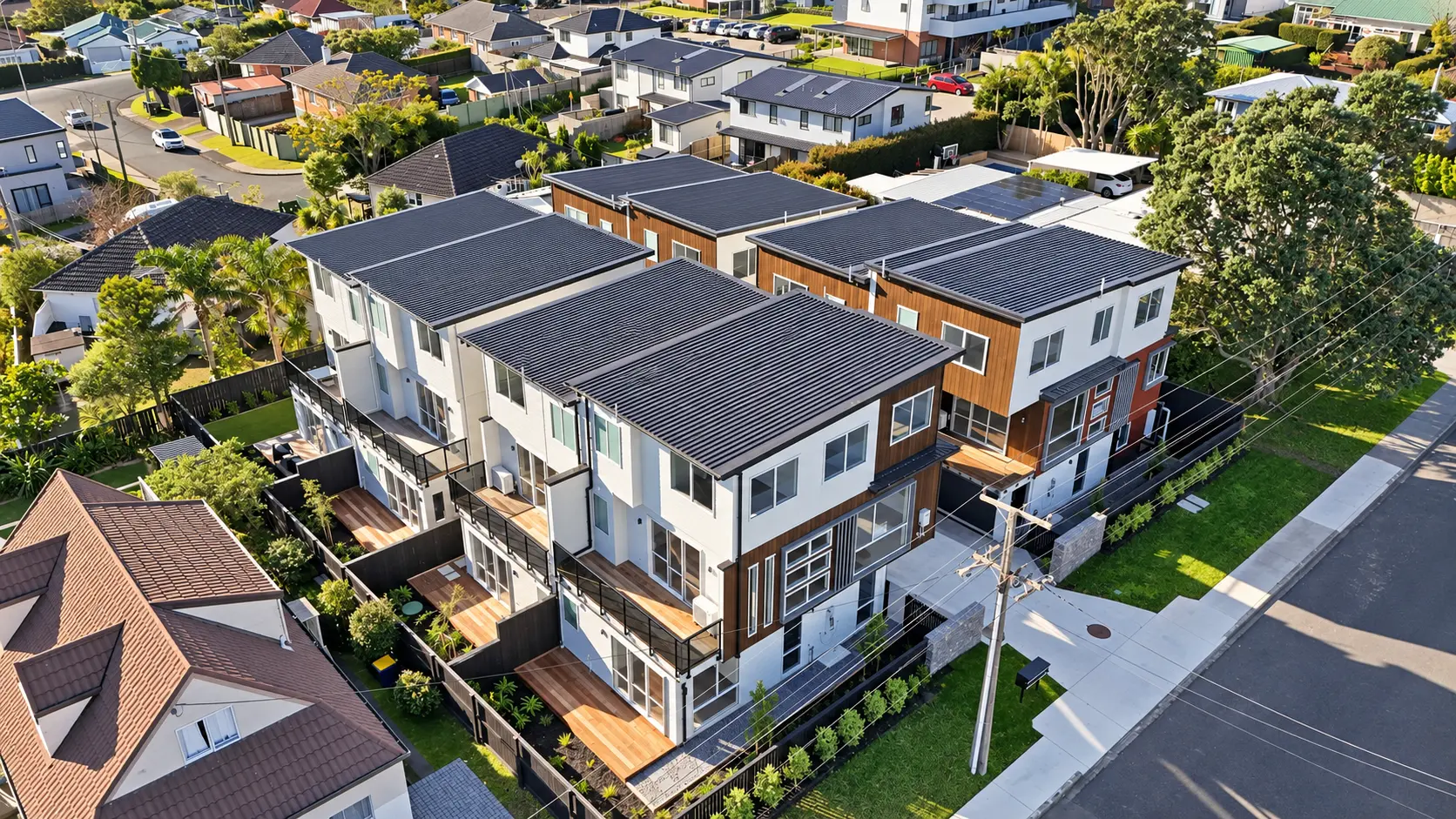 俯瞰 Belmont 的 3 Corrella Road 八套已建成住宅