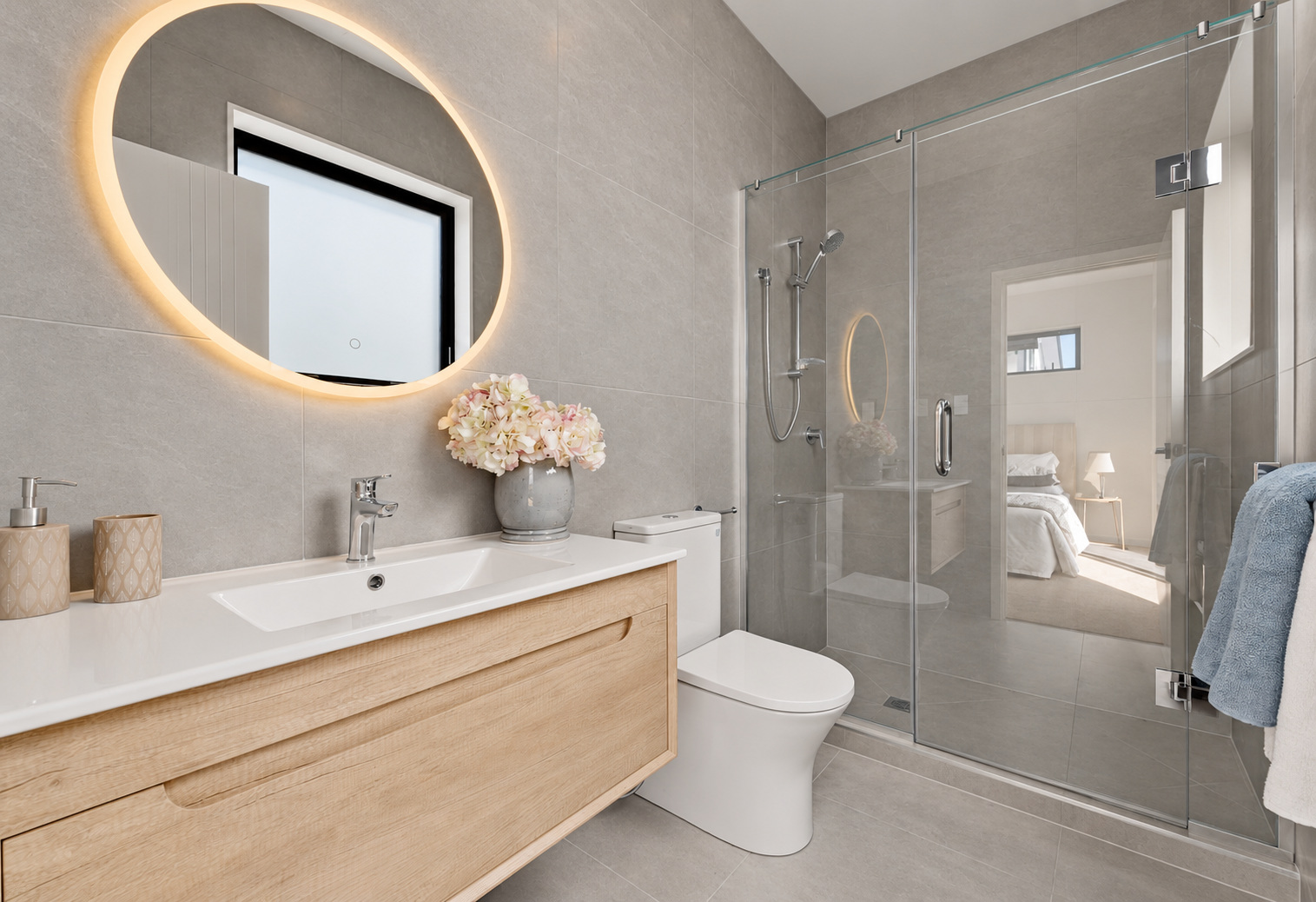 Contemporary bathroom at 2 Lingham Crescent