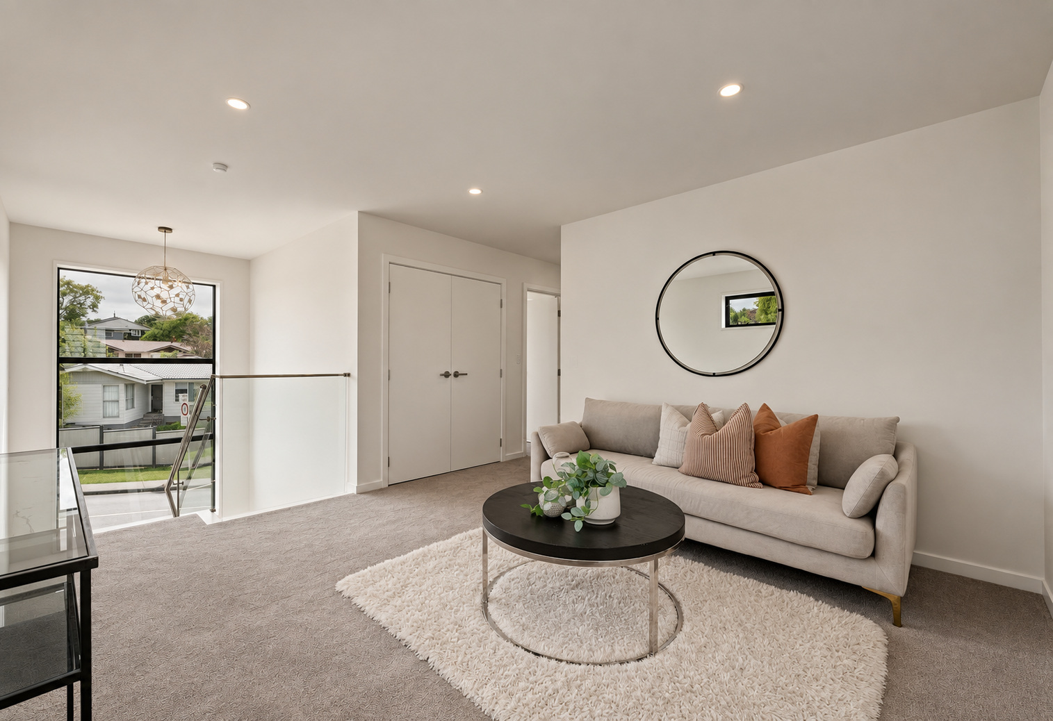 Upper living area with natural light
